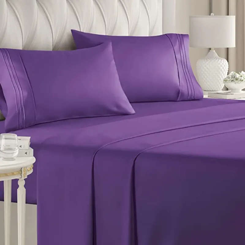 4 Piece Fitted Flat Sheet