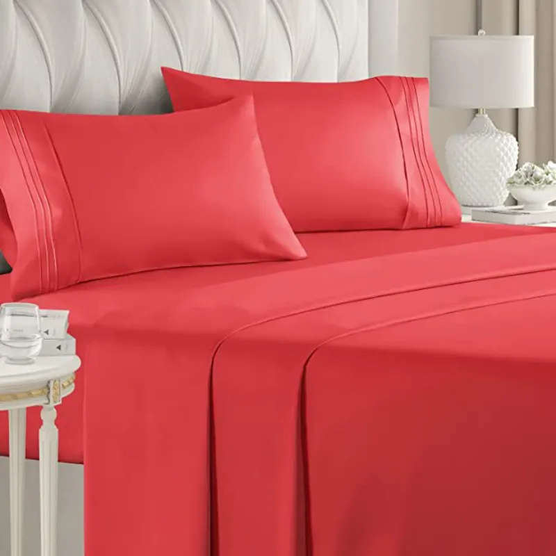 4 Piece Fitted Flat Sheet