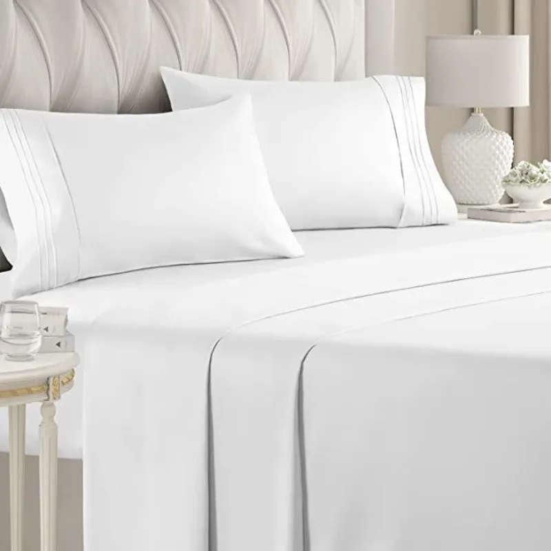 4 Piece Fitted Flat Sheet