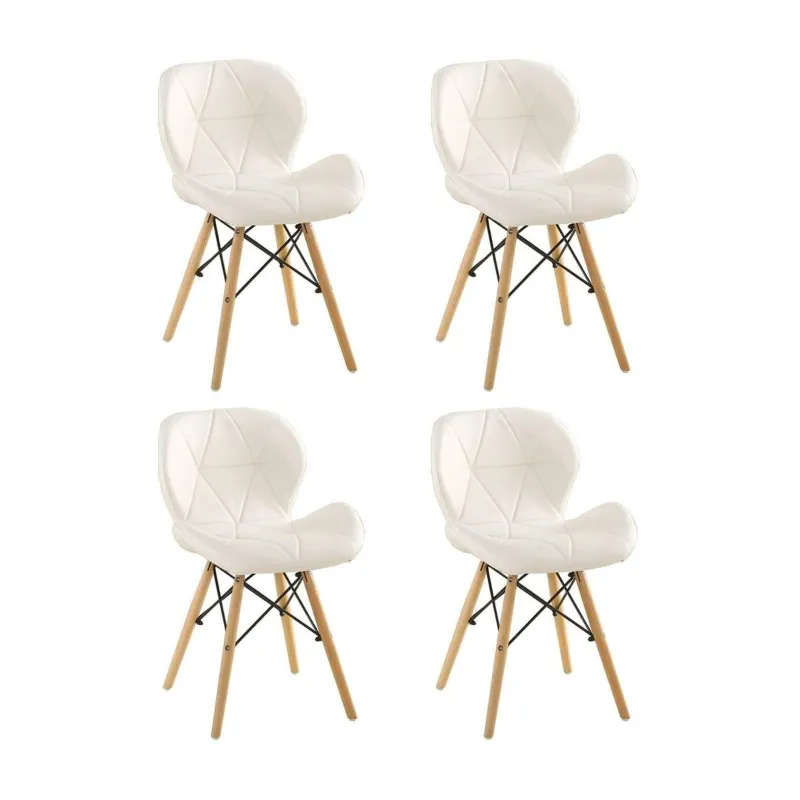 4 Piece Of Multifunctional Scandinavian Butterfly Design Ergonomic Chair Set