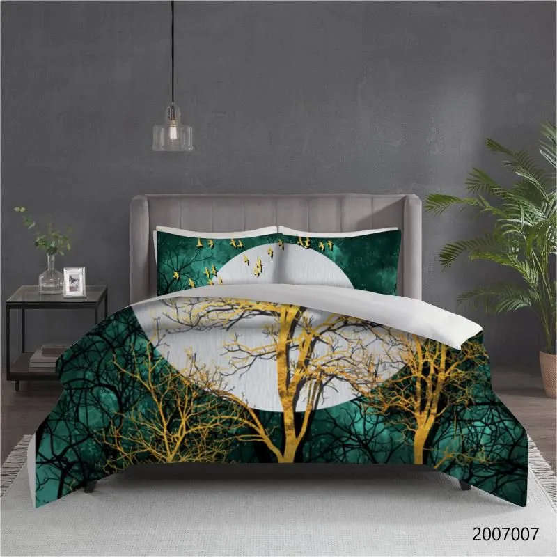 5 Piece Quilt Set Nature Bedspread Set