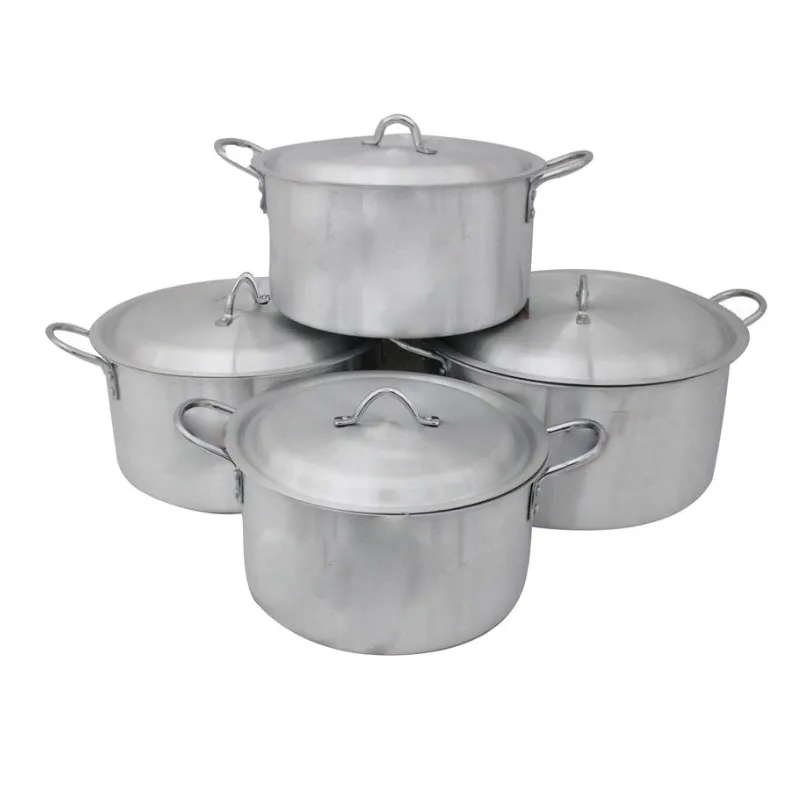 8 Piece Pure Aluminium Extra-Large Casserole Pot Set - Megna Set