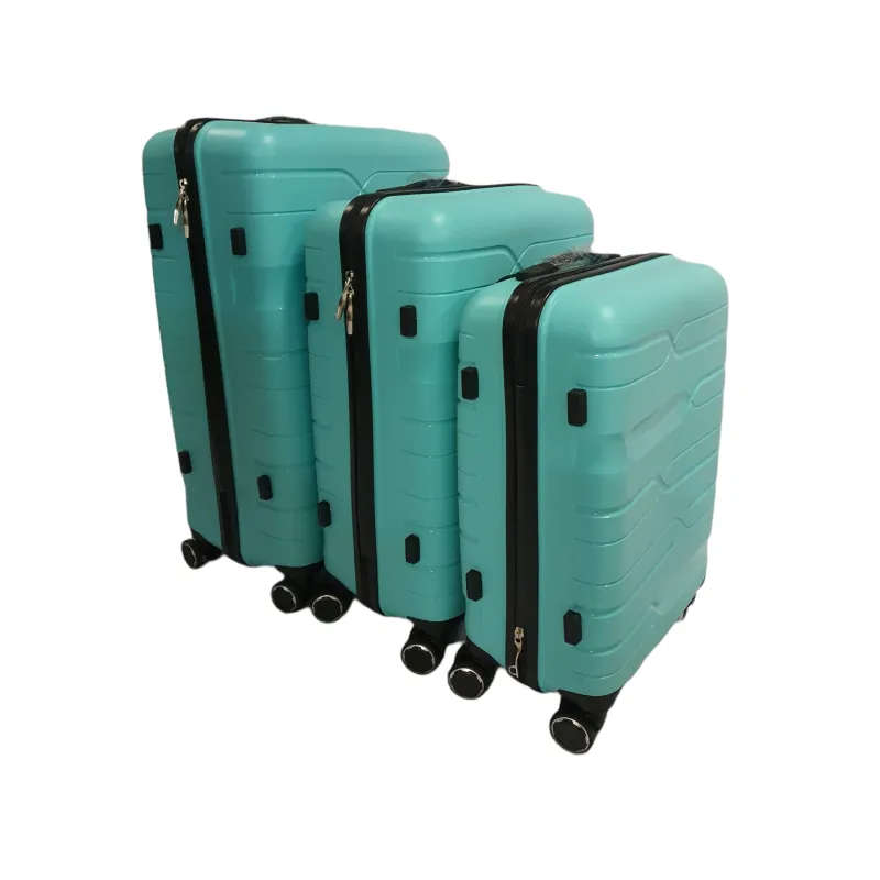 Acesa Hard Shell Elite Suitcase Set 3 Piece - Turquoise