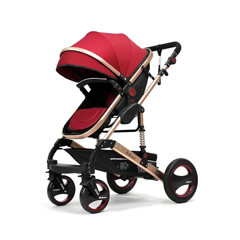 Belecoo Baby Stroller 2 in 1 Child Pram - Red