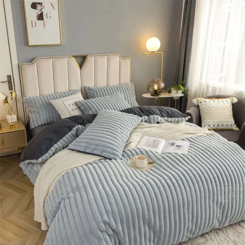 Cherry Mart,Magical Fluffly 4 Piece Duvet Cover Set