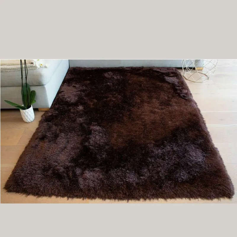 Classic Brown Fluffy Rug