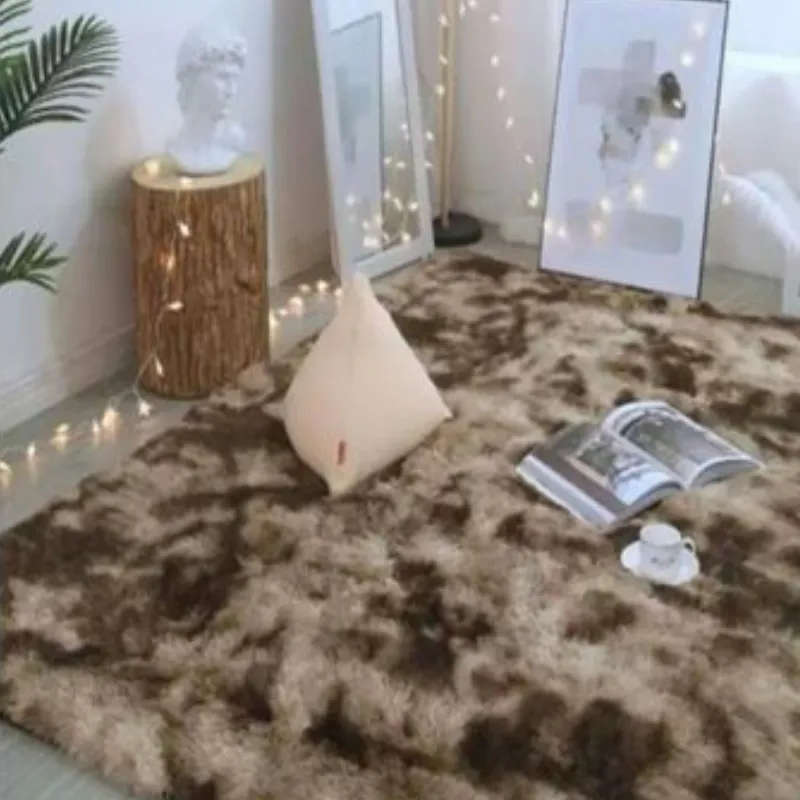 Dark Brown Shadded Fluffy Rug (200x150)