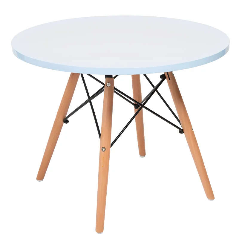 Dining Table with Wooden Legs