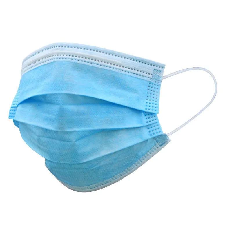 Face Mask - Disposable Protective - Pack of 100 - Blue