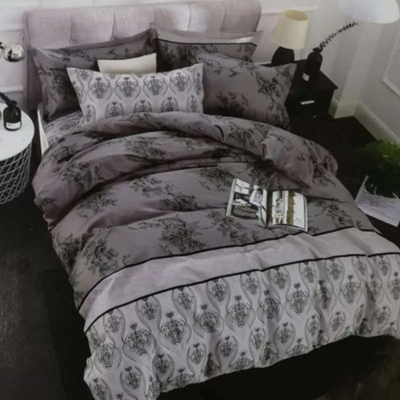Flowered Design Duvet Cover Set