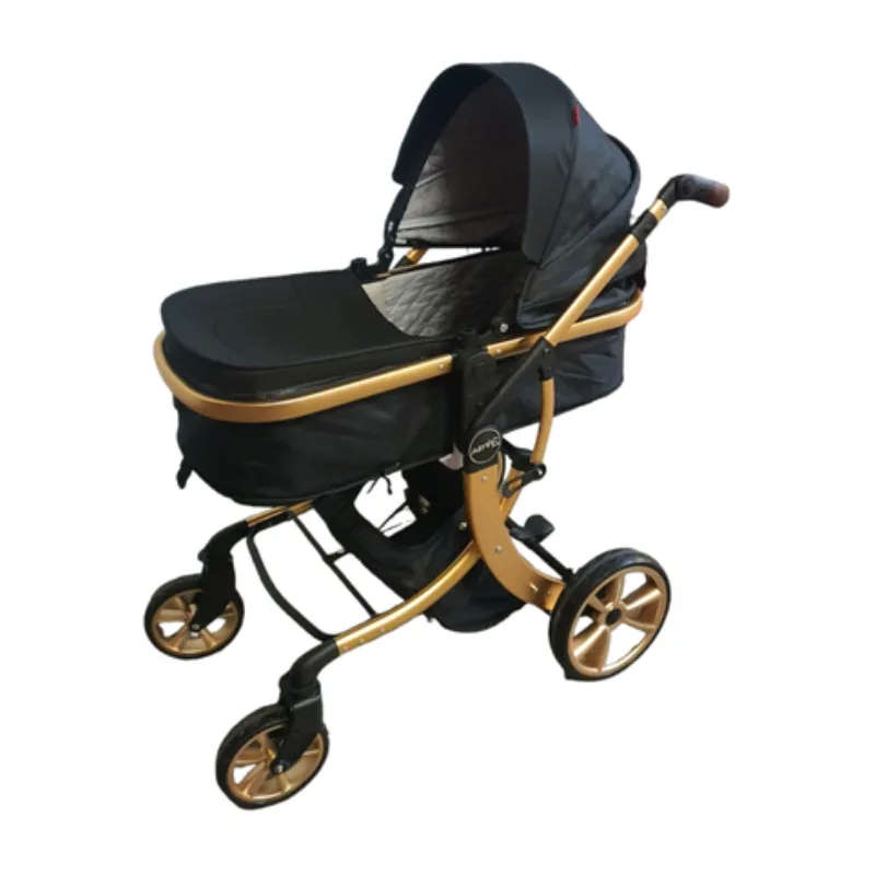 Foldable Stroller 2-in-1 - Black