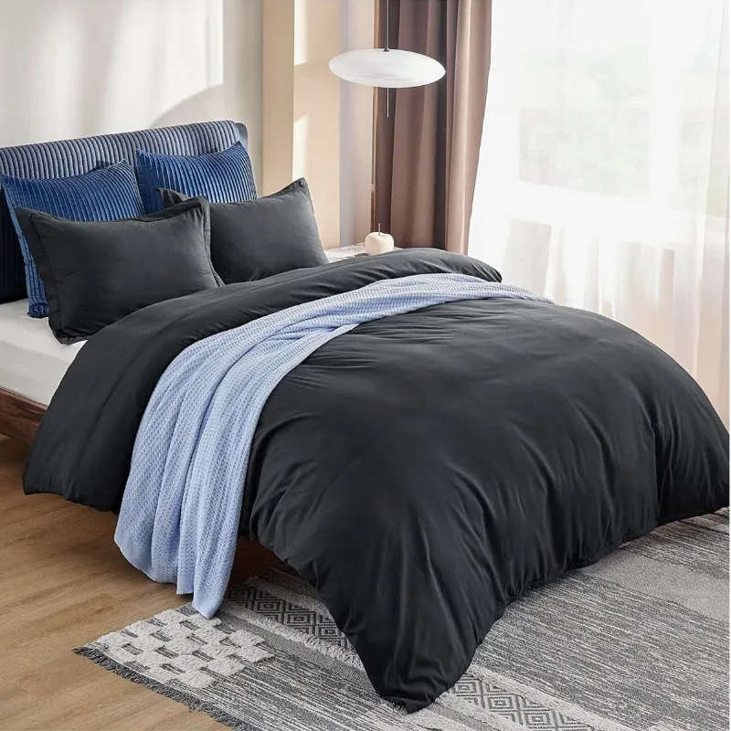 High Quality Fabric Ace Duvet Covet Set - Dark Grey