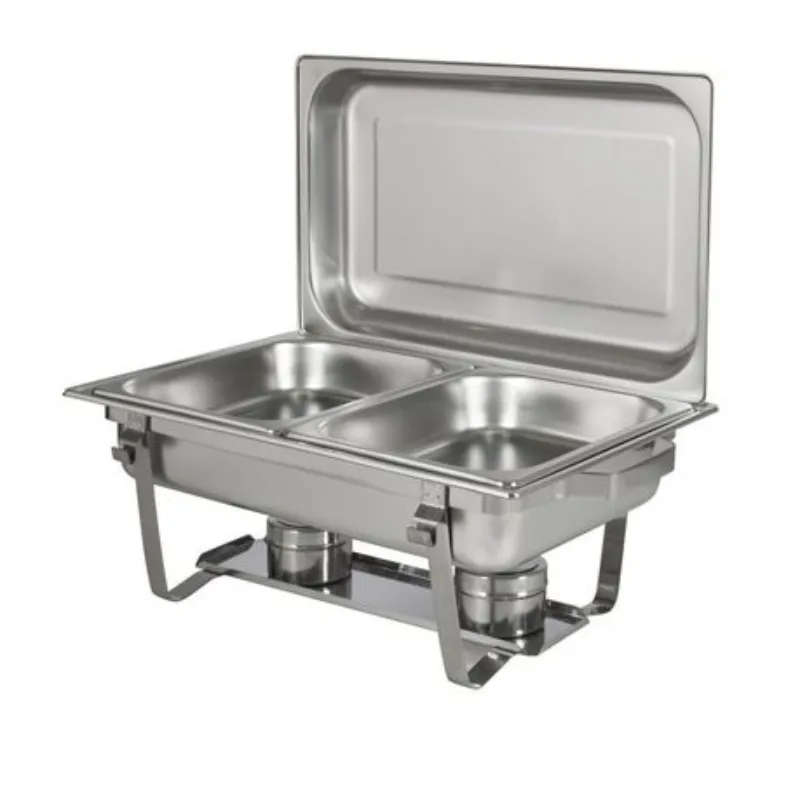 IH-Quality Stainless Steel Double Tray Chafing Dish - Food Warmer
