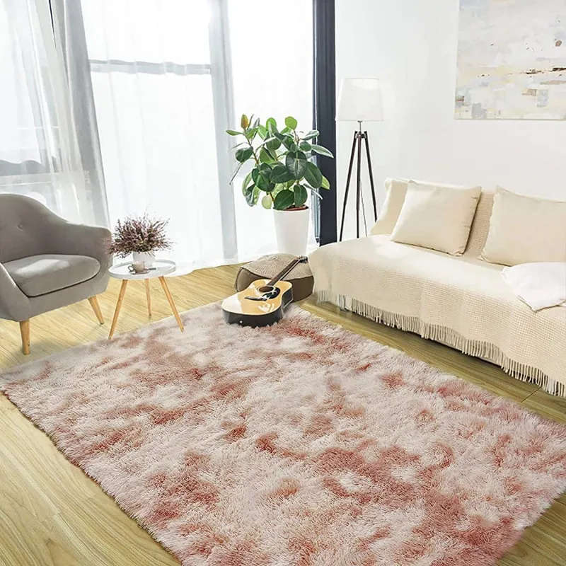 Light Rug Shaggy Fluffy Carpets