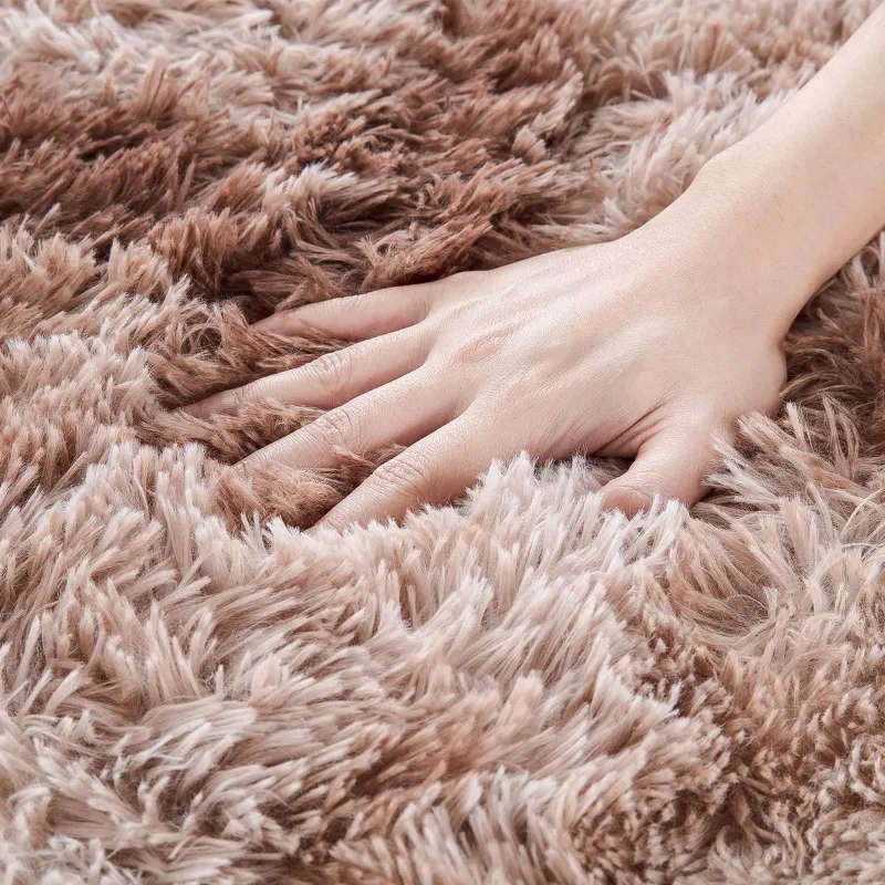Light Rug Shaggy Fluffy Carpets