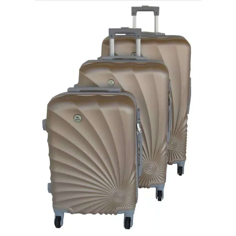 Mooistar 3 Piece Spiral Travel Luggage Bag Set