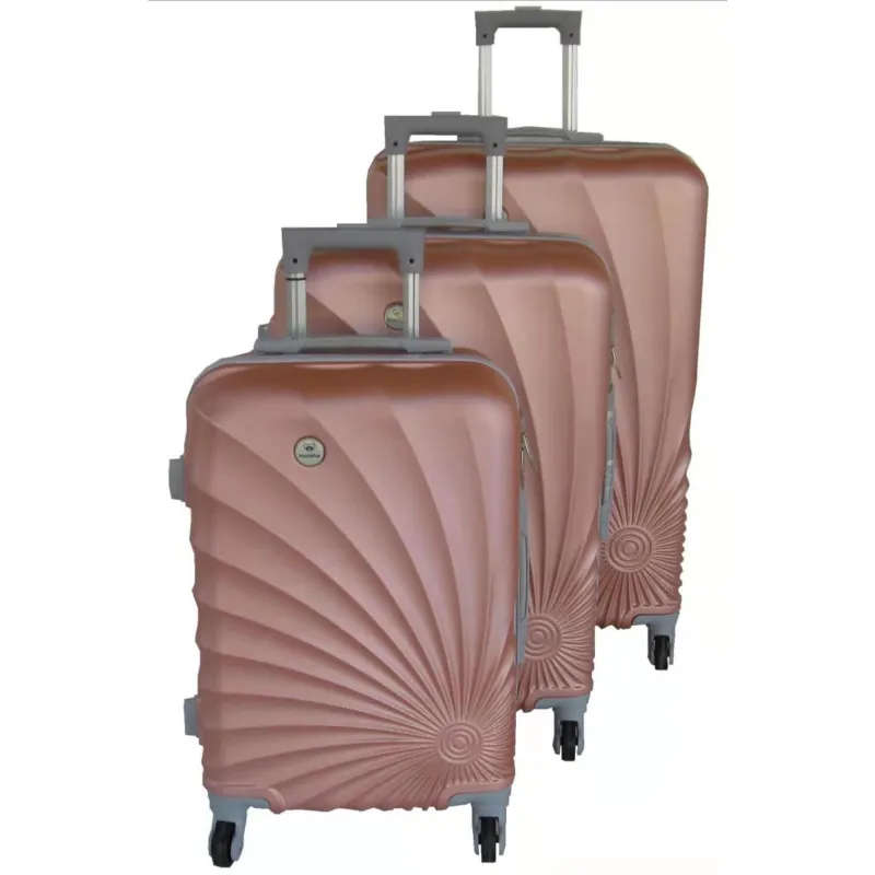 Mooistar 3 Piece Spiral Travel Luggage Bag Set