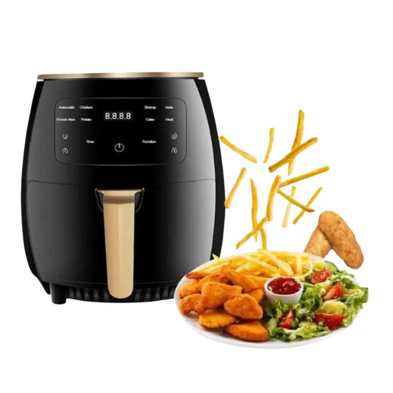 Multi-Cooker Smart Touch Electric 0il Free Air Fryer -6l Black