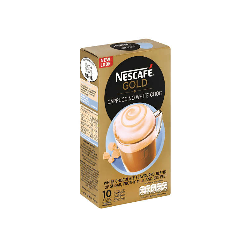 Nescafe Gold - Cappuccino White Choc - 10 x 18g Sachets