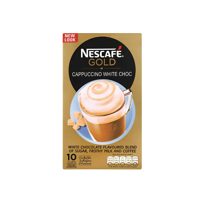 Nescafe Gold - Cappuccino White Choc - 10 x 18g Sachets