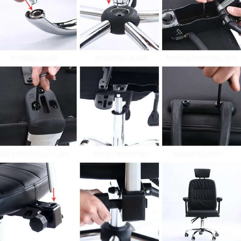 Office Chairs  Executive Mid-Back Ergonomic  2 Pack  Black Colour