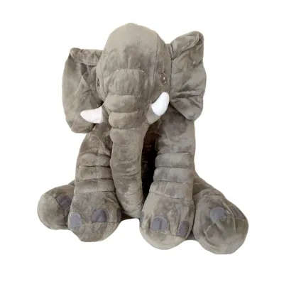 Grey Elephant Plush Toy/Pillow (35cm)