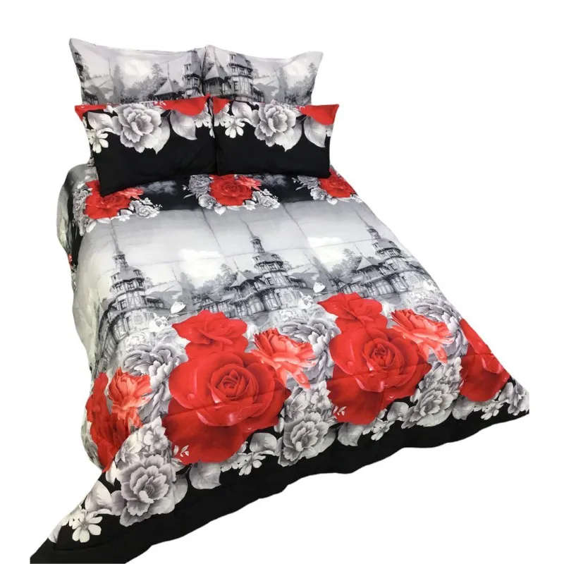 Bedding - 5 Piece Comforter Set - Size King/Queen