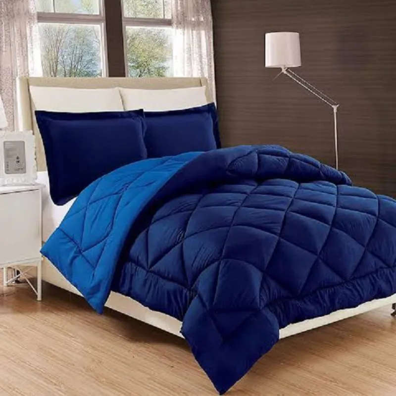 Reversible Comforter Set Blue Reversible Bedspread