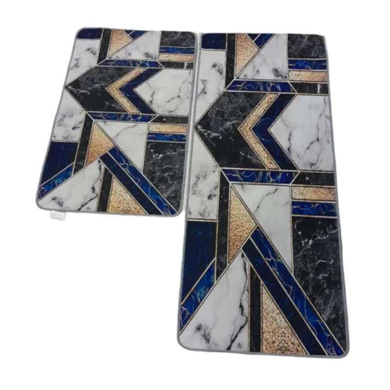 SMTE - Quality Comfortable 2 Piece kitchen Mat/Bath Rug Set