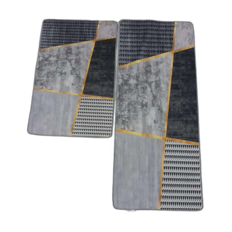 SMTE - Quality Comfortable 2 Piece kitchen Mat/Bath Rug Set