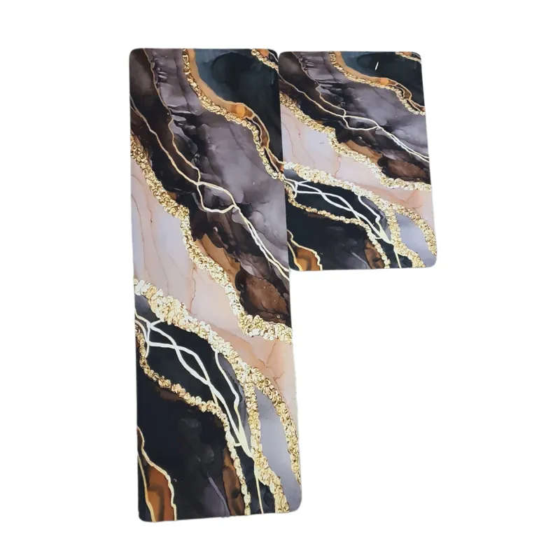 SMTE-Quality Non Slip Super Absorbent Ruber Mat Kitchen Mat Bath Rugs 2 Pieces