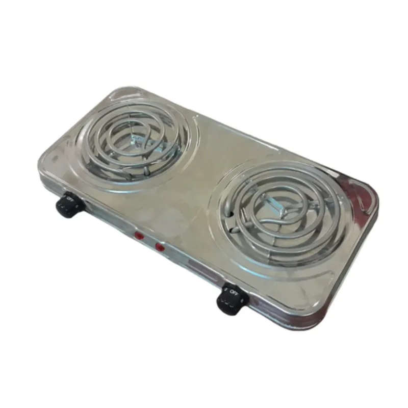 SMTE - Quality Twin Electric Coil Hotplate Stove - 2000w - 230 v