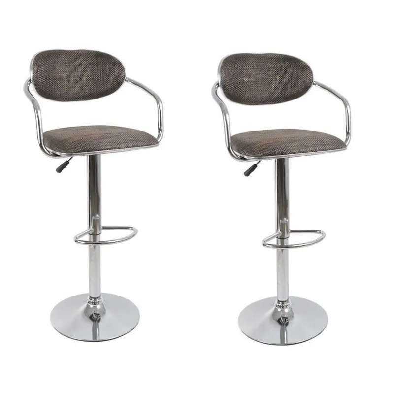 Set of 2 Elegant and Stylish Bar Stools - Dark Brown
