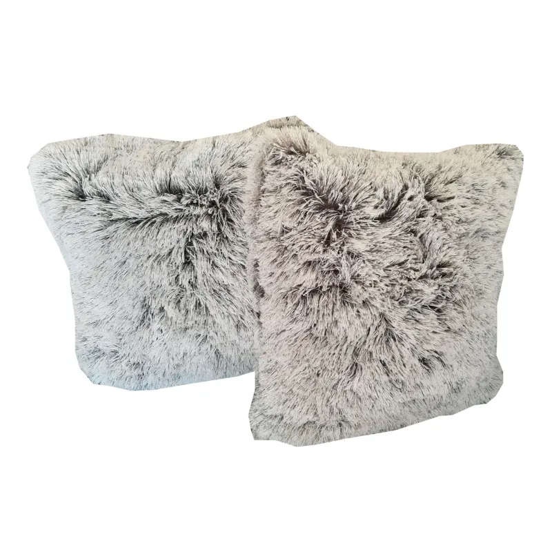 Soft Fluffy Scatter Cushions - Set of 2 - 40x40cm
