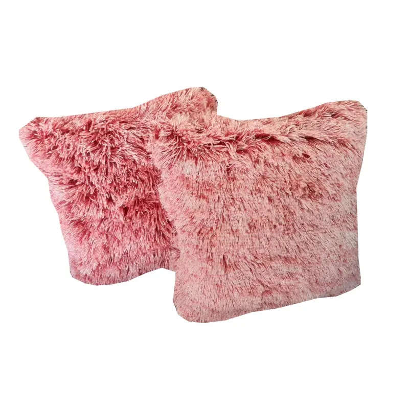 Soft Fluffy Scatter Cushions - Set of 2 - 40x40cm