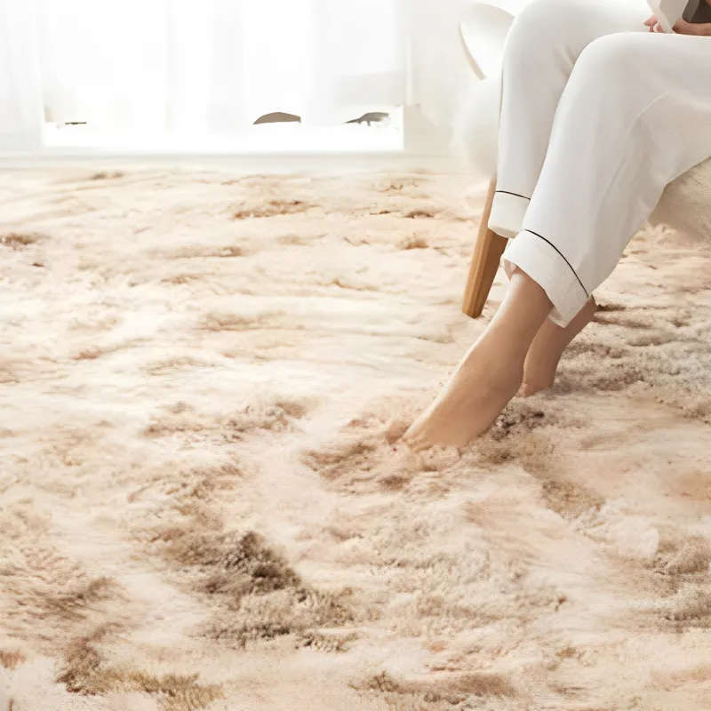 Soft Shaggy Fluffy Rug - Brown