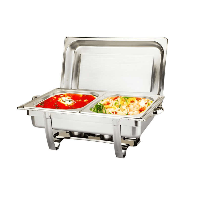 Stainless Steel 11 Liter Single Tray Chafing Dish - Food Warmer