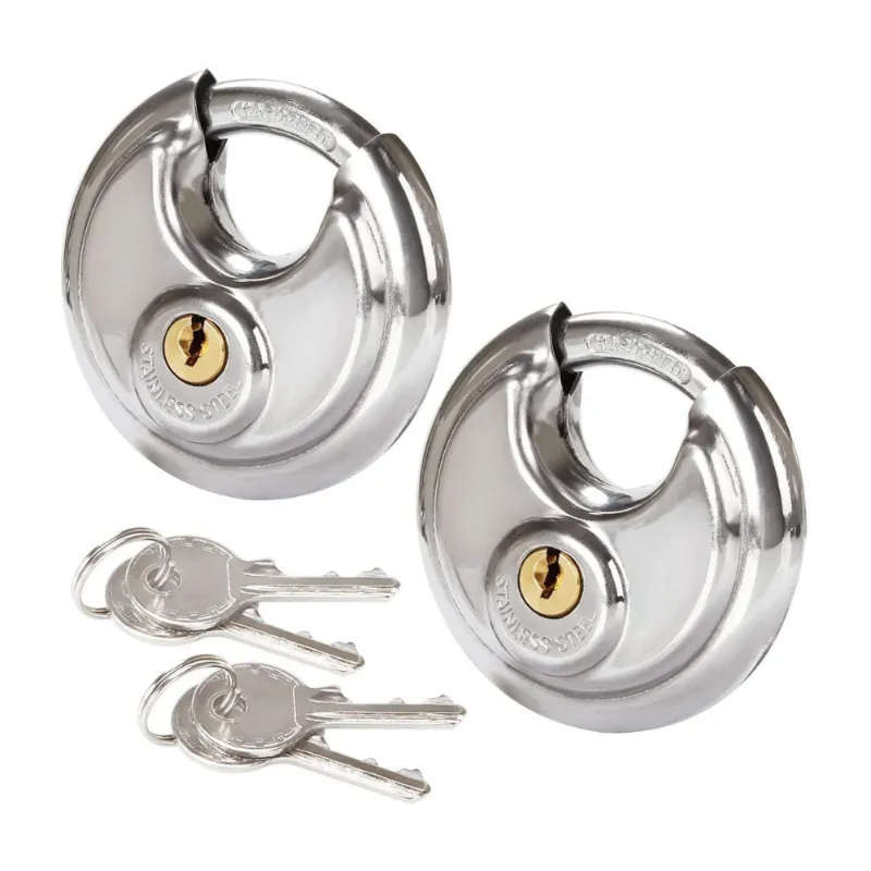 Stainless Steel Discus Padlock -80mm