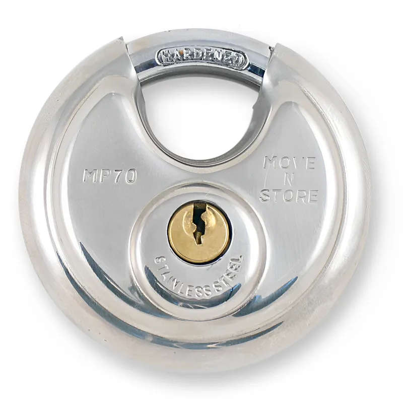 Stainless Steel Heavy Duty Disc Padlock Diskus Type - 90mm