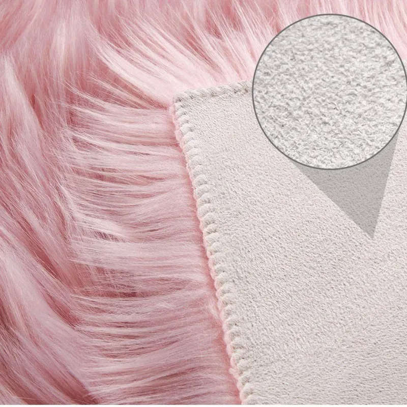 Super Soft Faux fur Fluffy Rug - Pink