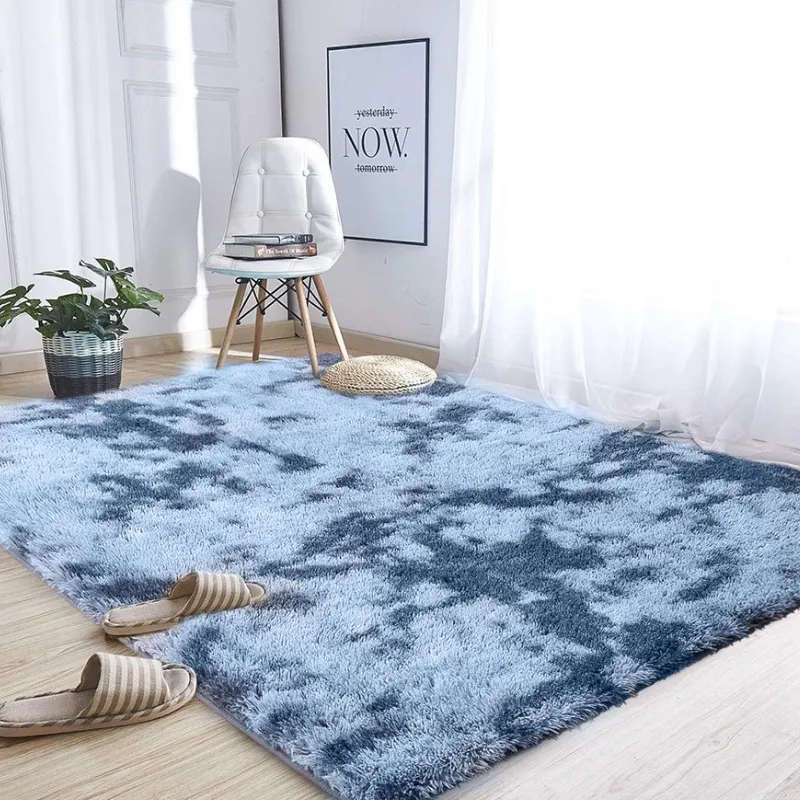 Super Soft and Fluffy Home Décor Rug Carpet- Dark Blue (200x150cm)