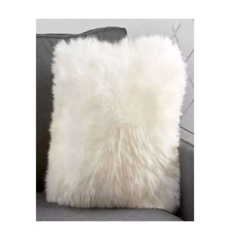 White Fluffy Cushion