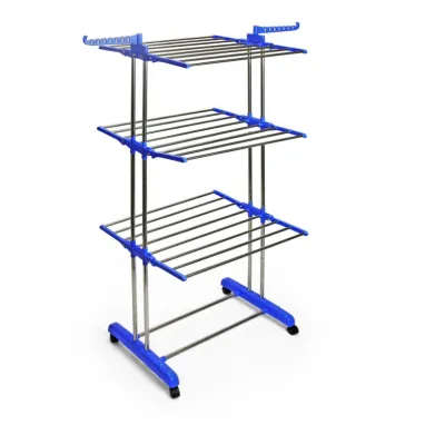 Drying Rack - 3 Layer Multi Hang - Wheels / clothing drying rail