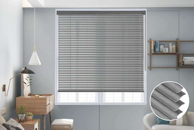 SMTE - WD - Quality Roller PVC Blinds Single Layer, Day Night Blinds for Windows - Grey 150 cm x ...