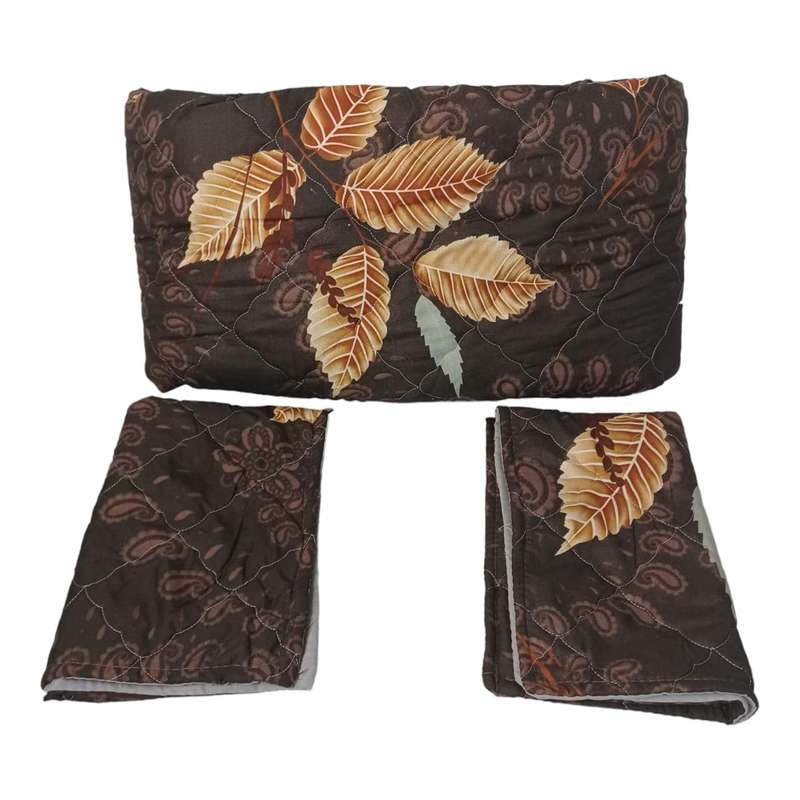 Smte-Microfiber Duvet Cover Set - 3 Piece-Brown