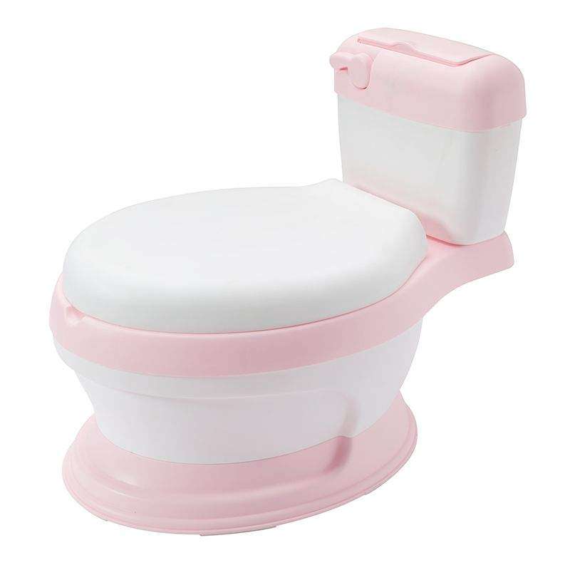 SMTE Baby Training Toilet Potty Trainer Chair pink with keychain