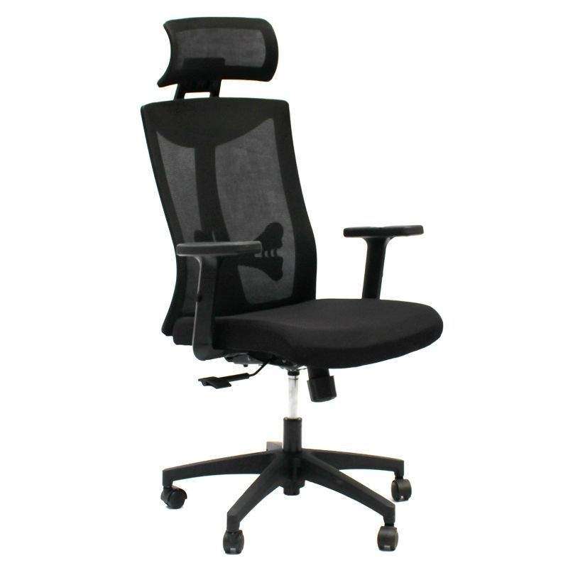 SMTE Modern Design Ergonomic Adjustable Swivel Office Chair - Black with keychain