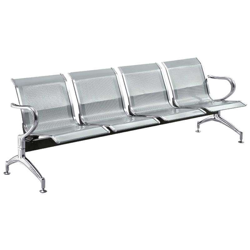 SMTE Modern and Metal Four Seater Waiting Area Reception Chairs with keychain