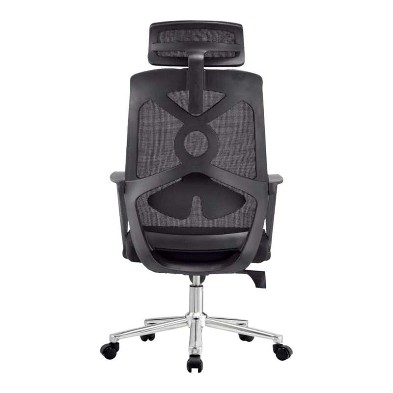 SMTE Medium Back Ergonomic Office Chair-black- A818 with keychain