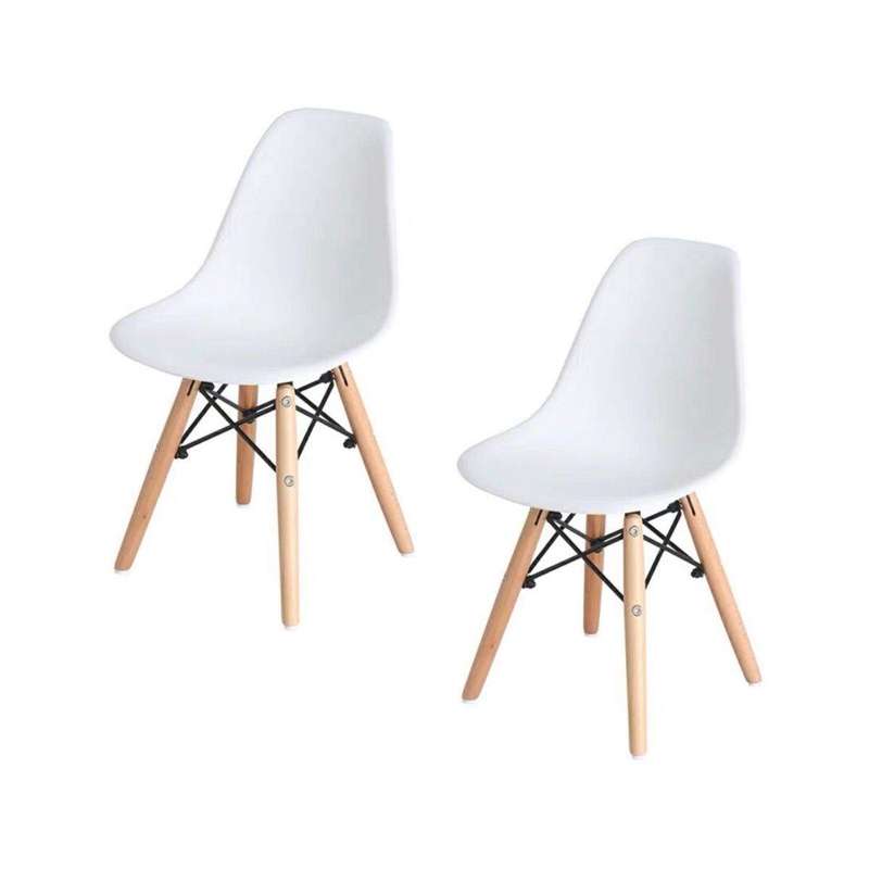 SMTE Kids Lifestyle Chair ? White (Set of 2 Chairs) with keychain